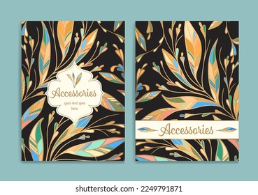 Diseño de tarjetas de invitación de lujo con un patrón de adorno vectorial. Plantilla de época. Se puede usar para fondo y fondo de pantalla. Elementos vectoriales elegantes y clásicos para la decoración.