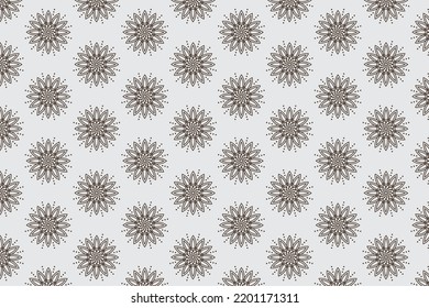 Luxury invitation card mandala pattern design and geometric element art