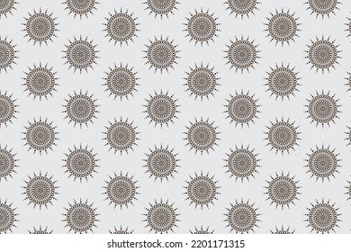 Luxury invitation card mandala pattern design and geometric element art