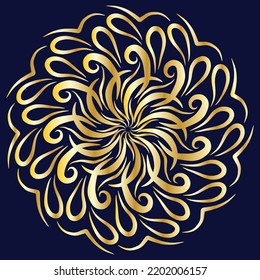 Diseño de patrones de mandala de invitación de lujo y arte de elementos ornamentales