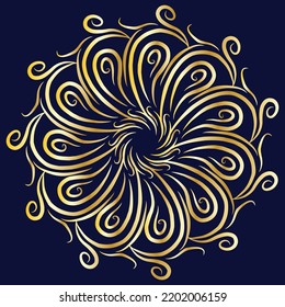 Diseño de patrones de mandala de invitación de lujo y arte de elementos ornamentales