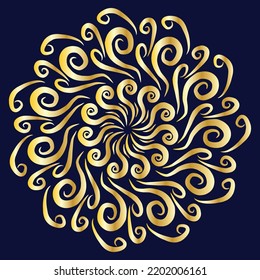 Luxury invitation card mandala pattern design and ornamental element art