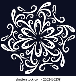 Luxury invitation card mandala pattern design and ornamental element art