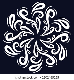 Luxury invitation card mandala pattern design and ornamental element art