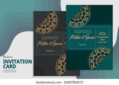 luxury invitation card , Modern Invitation card design, invitation card design,  invitation card 