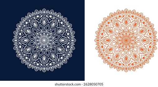 Luxury invitation flower design with vector mandala pattern. Vintage ornament template.Vintage ornament template.
Unique Creative ornament flower mandala design.A design element for a creative idea.