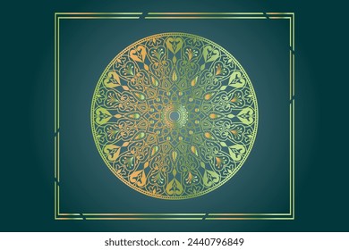 luxury islamic arch background with decorative pattern Free Vector
