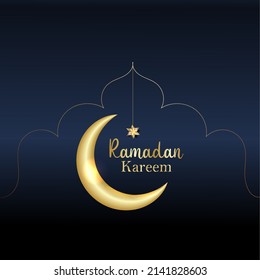luxury Islamic background with decorative ornament golden lantern and star
Eid and Ramadan design