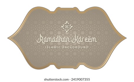 Luxury Islamic Background with Decorative Ornament Frame