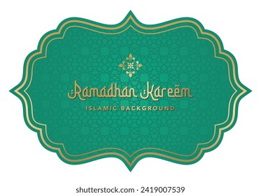 Luxury Islamic Background with Decorative Ornament Frame