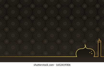 Luxus des islamischen Hintergrunds. Gut zu benutzen für Ramadan Kareem und Ied Mubarak Theme.