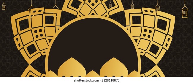 Luxury of Islamic Background. Good to use for Ramadan Kareem and Ied Mubarak Theme.