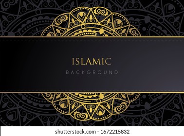 luxury islamic background with mandalas eps 10