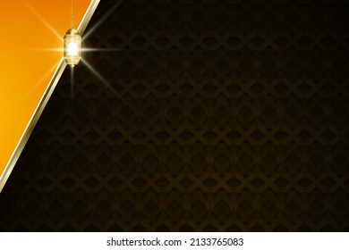 Luxury islamic decorative background with arabesque pattern vector illustration	