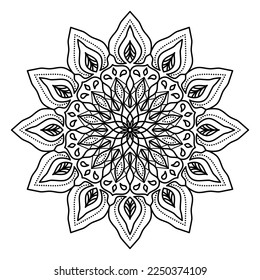 patrón de encaje islámico de lujo mandala	
