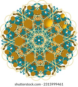 luxury islamic ornament circle illustration