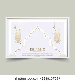 luxury islamic ramadan kareem greeting card