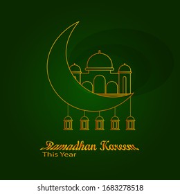 Luxury islamic ramadan vector design