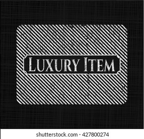 Luxury Item with chalkboard texture