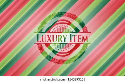 Luxury Item christmas badge.