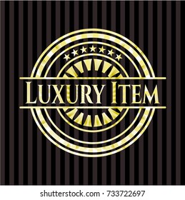 Luxury Item gold shiny emblem