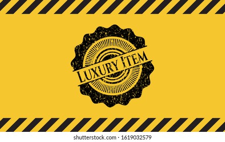 Luxury Item grunge warning sign emblem. Vector Illustration. Detailed.