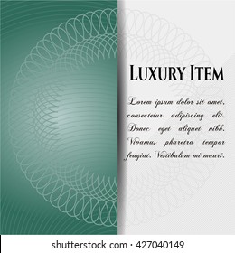 Cartel de artículos de lujo