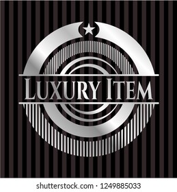 Luxury Item silvery badge or emblem