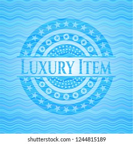 Luxury Item water wavec oncept emblem.