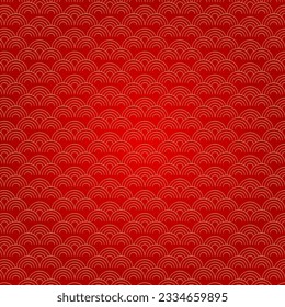 Luxury japanese cloud seamless pattern. Traditional asian motif. Geometric minimalist oriental wallpaper. Vector illustration.