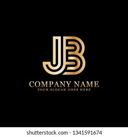 Luxury JB initial Letter logo, logo monogram, clean and modern design