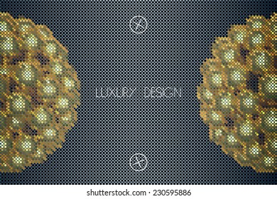 luxury jewelry design vector background