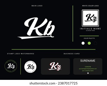 Luxury Kb Logo Icon, Creative Kb bk Logo Letter Design For Your Finance or Business