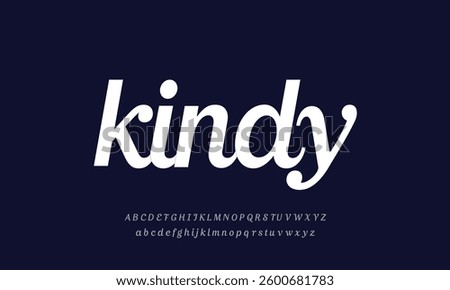 Luxury kindymans_script alphabet letters font for logo