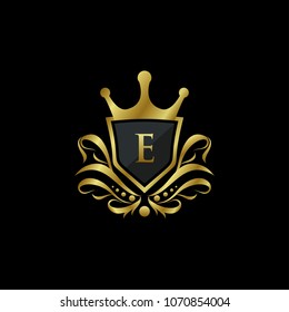 Luxury King J Letter Logo Stock Vector (Royalty Free) 1070851631