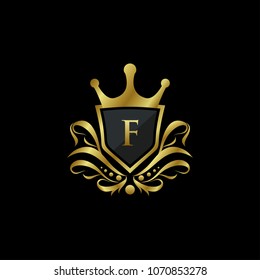 Luxury King F Letter Logo