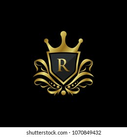 Luxury King R Letter Logo