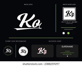 Luxury Ko Logo Icon, Creative Ko ok Logo Letter Design For Your Finance or Business