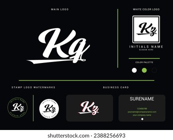 Luxury Kq Logo Icon, Creative Kq qk Logo Letter Design For Your Finance or Business