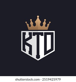 Luxury KTD Logo with Crown. Elegant Initials KTD Letter Logo for Exclusive Brands. Letter KTD Monogram for High-End Businesses