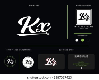 Icono de logotipo de lujo de Kx, diseño de carta con logotipo creativo de Kx xk para su economía o negocio