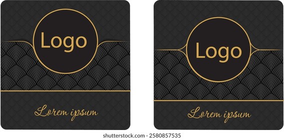 Luxury Label Design suitable for limited wine selection with gold elements