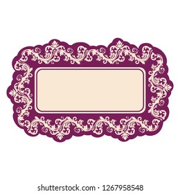 luxury label frame 