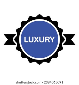 Luxury Label Icon, Vector Graphics