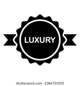 Luxury Label Icon, Vector Graphics svg