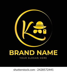 Luxury Latter k Logos template with Fashion Icon.