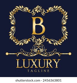 Luxury Latter logo. Latter B logo for weeding, flower,  Fashion , clothing brands