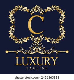 Luxury Latter logo. Latter C logo for weeding, flower,  Fashion , clothing brands
