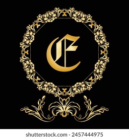 Luxury Latter Logo E. Logo use for  weeding, flower,  Fashion , clothing Brands