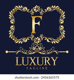 Luxury Latter logo. Latter F logo for weeding, flower,  Fashion , clothing brands